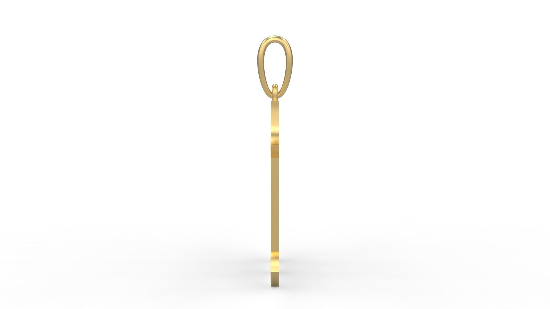 Initial Letters Pendant Battom Glory M 3D print model_2