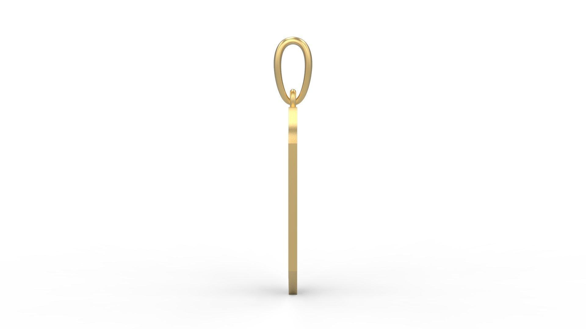 Initial Letters Pendant Battom Glory O 3D print model_2