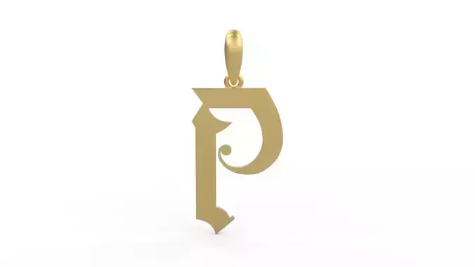 Initial Letters Pendant Battom Glory P