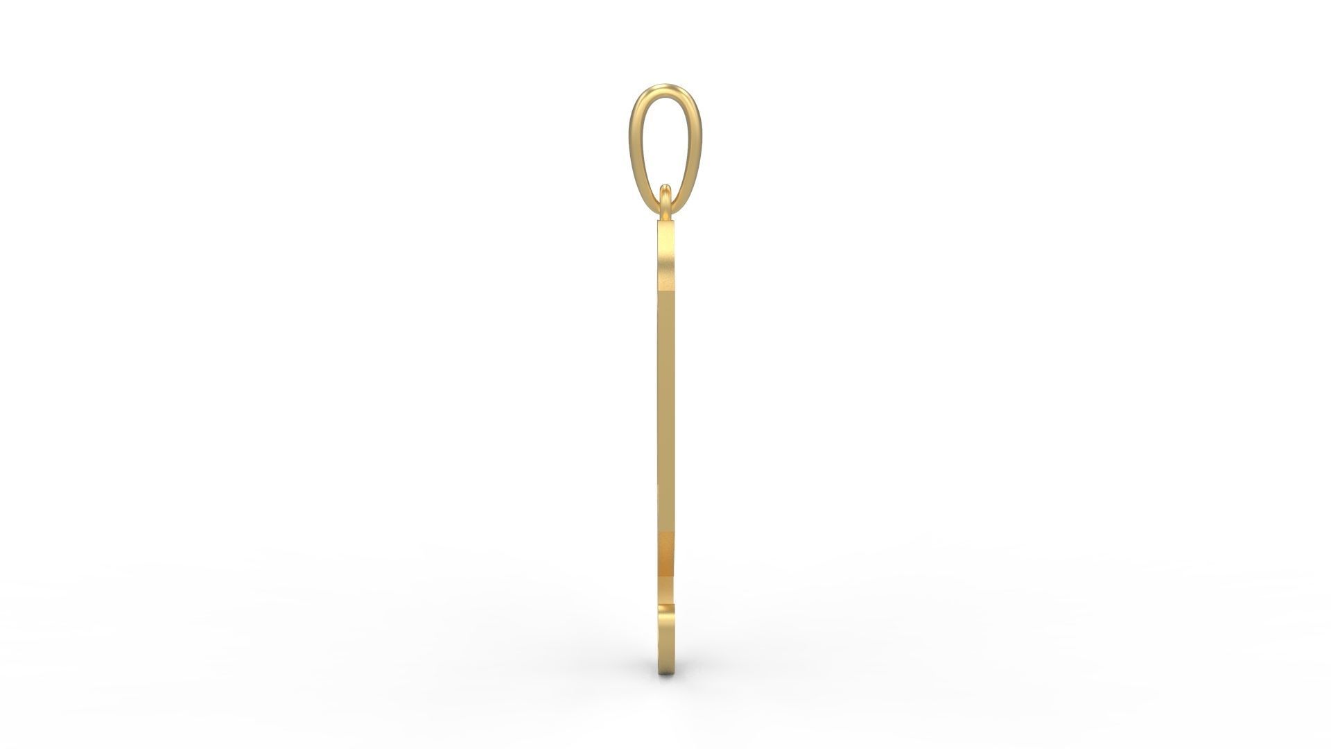 Initial Letters Pendant Battom Glory Q 3D print model_2