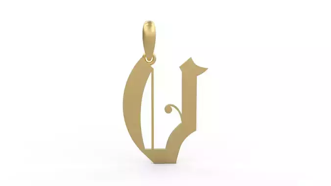 Initial Letters Pendant Battom Glory V