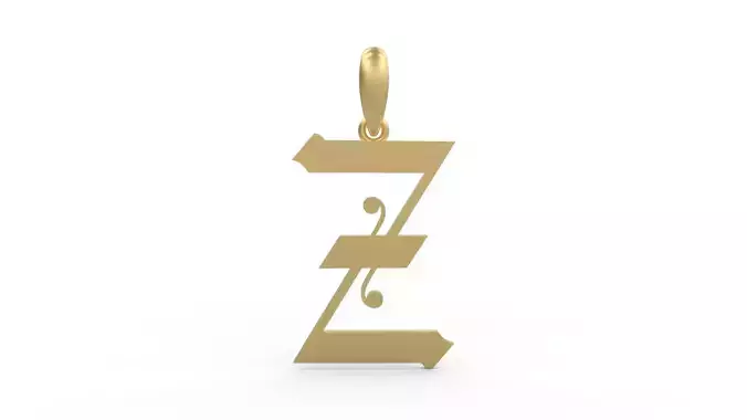 Initial Letters Pendant Battom Glory Z