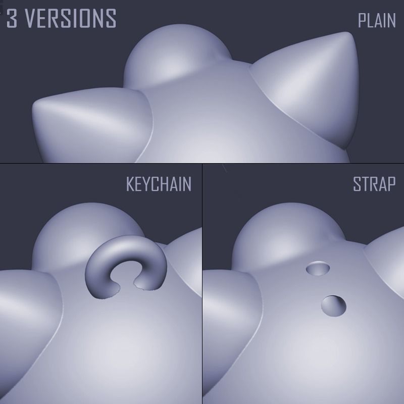 Jigglypuff Singing Pokemon 3D print model_4