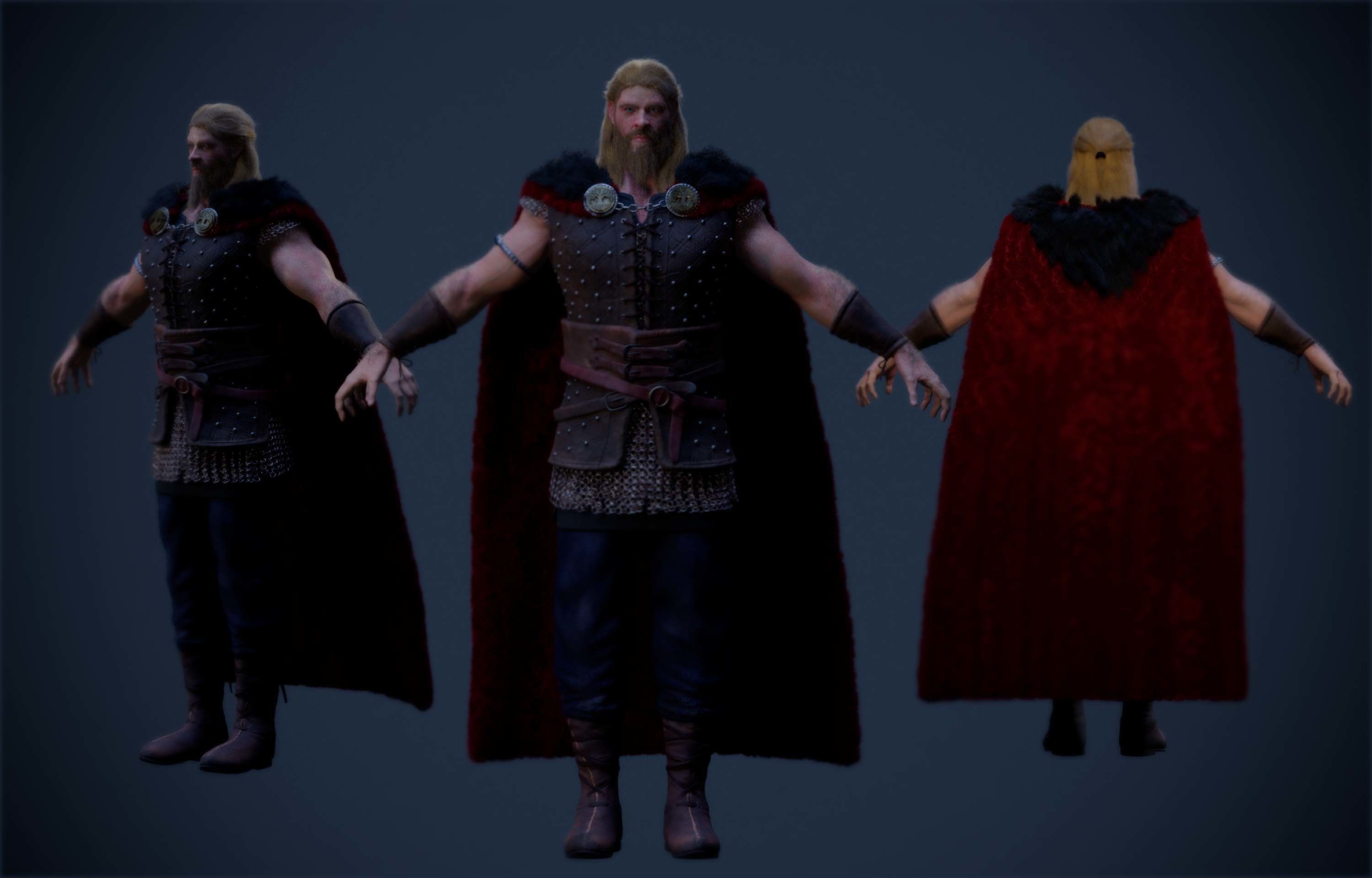 Viking Thor 3D model_5