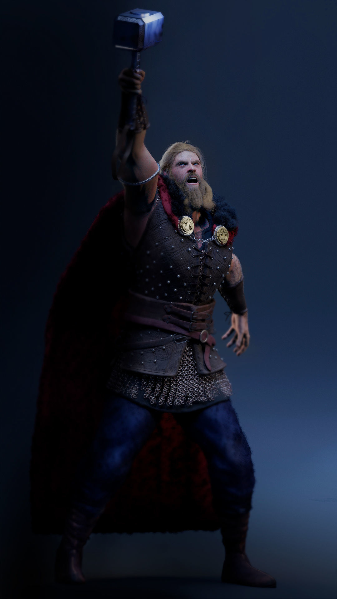 Viking Thor 3D model_1