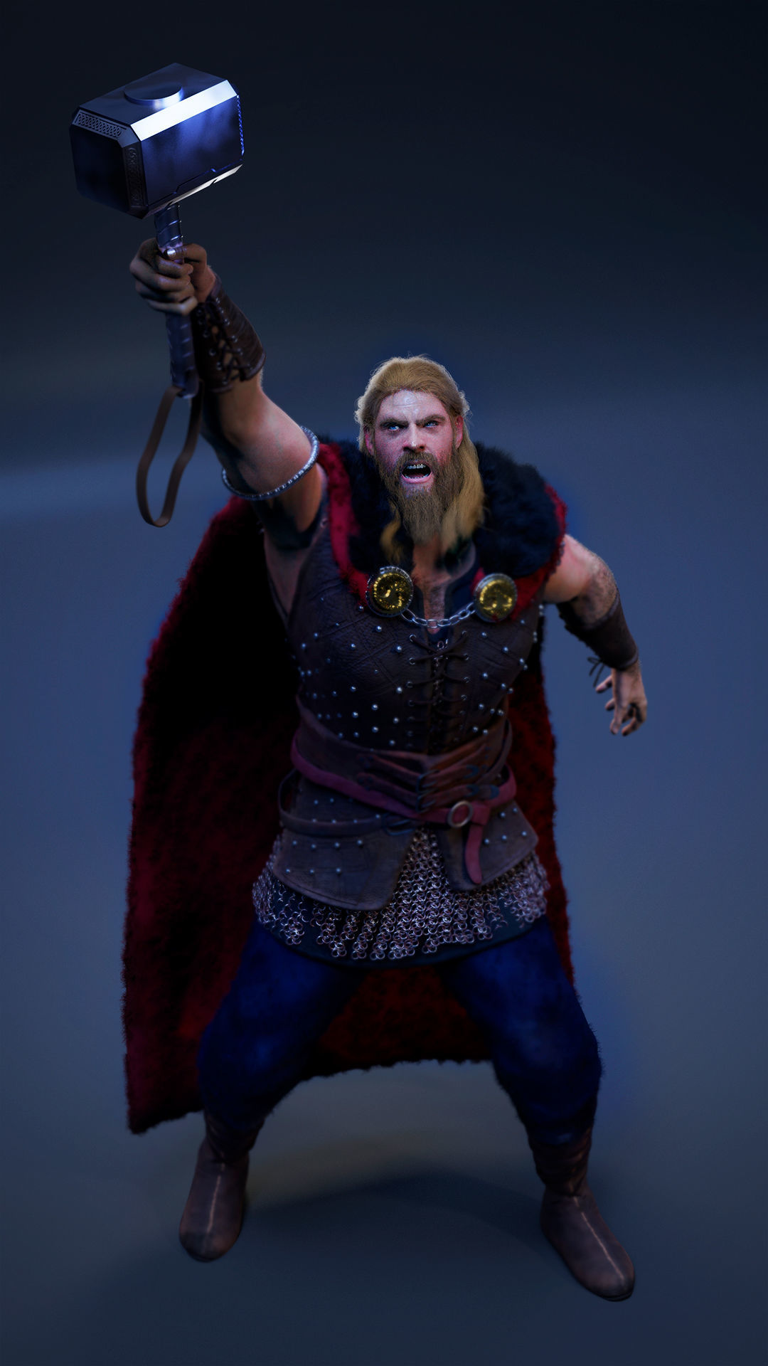 Viking Thor 3D model_4