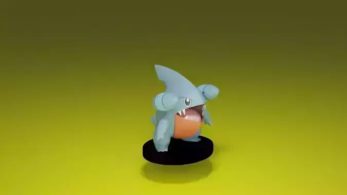pokemon gible 3D print model