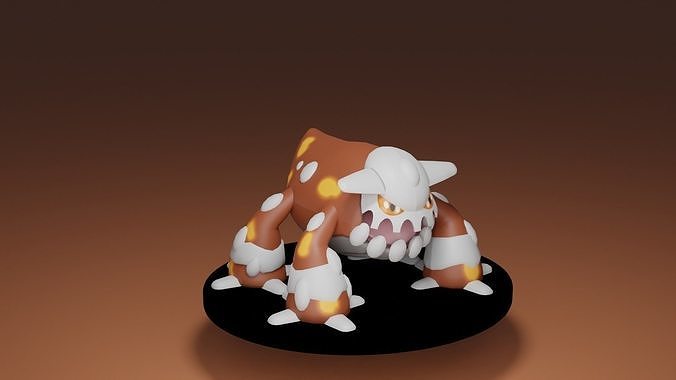 pokemon heatran 3D print model