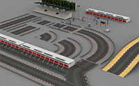 Race Track Modular Kit for Game and Big Projects unitypackage Low-poly 3D model_10