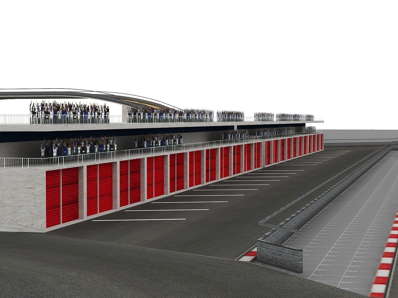 Race Track Modular Kit for Game and Big Projects unitypackage Low-poly 3D model_29