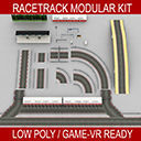 Race Track Modular Kit for Game and Big Projects unitypackage Low-poly 3D model_9