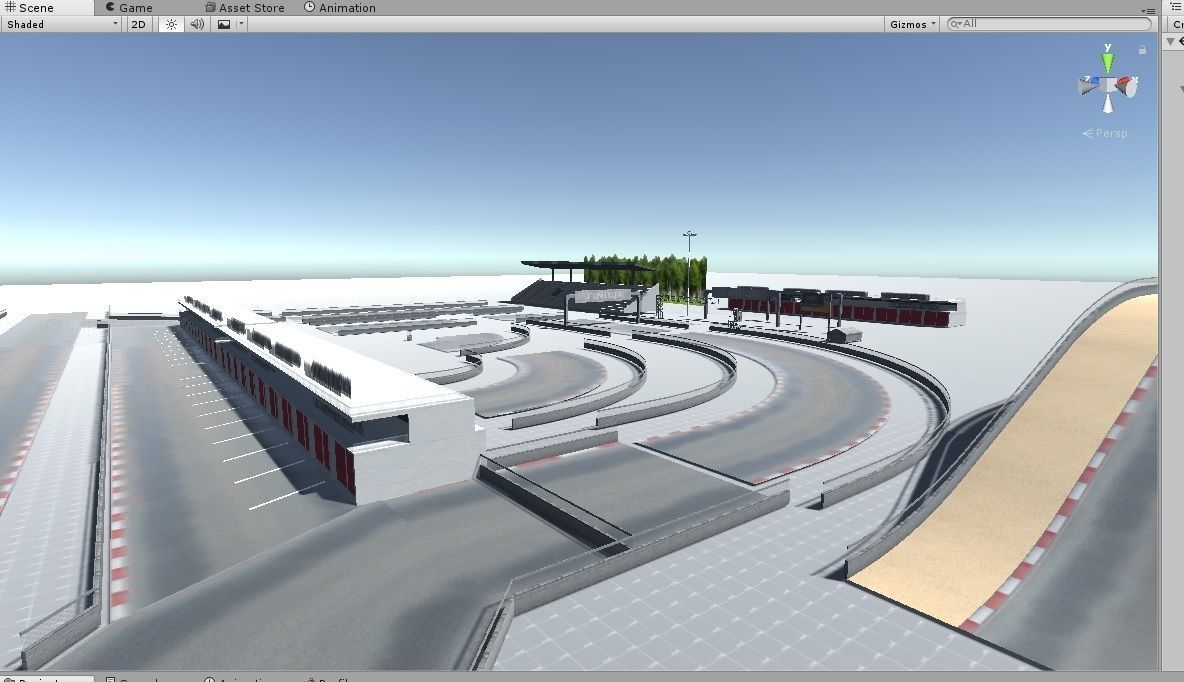 Race Track Modular Kit for Game and Big Projects unitypackage Low-poly 3D model_18