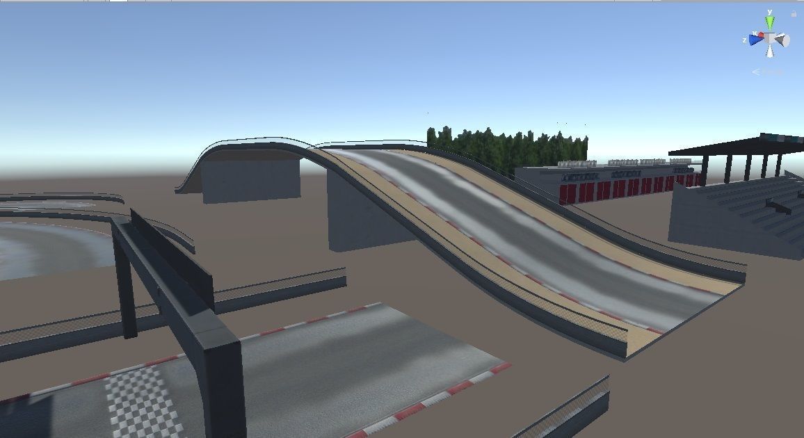 Race Track Modular Kit for Game and Big Projects unitypackage Low-poly 3D model_12