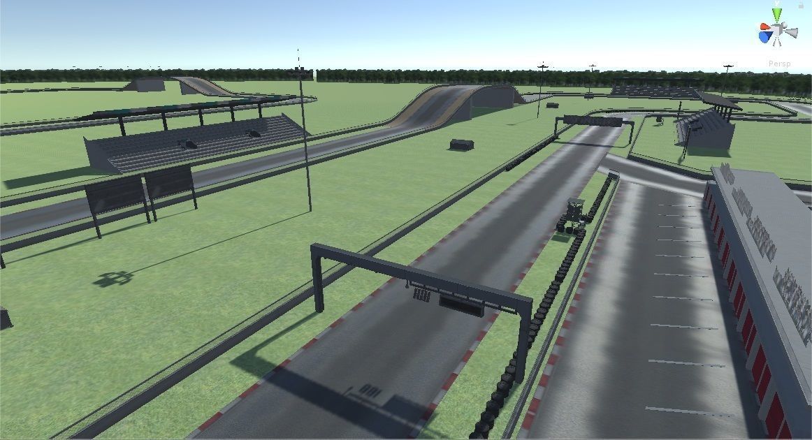 Race Track Modular Kit for Game and Big Projects unitypackage Low-poly 3D model_11