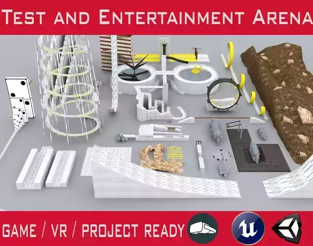 Test  Entertainment Area Ramps Crushers  Crazy Roads