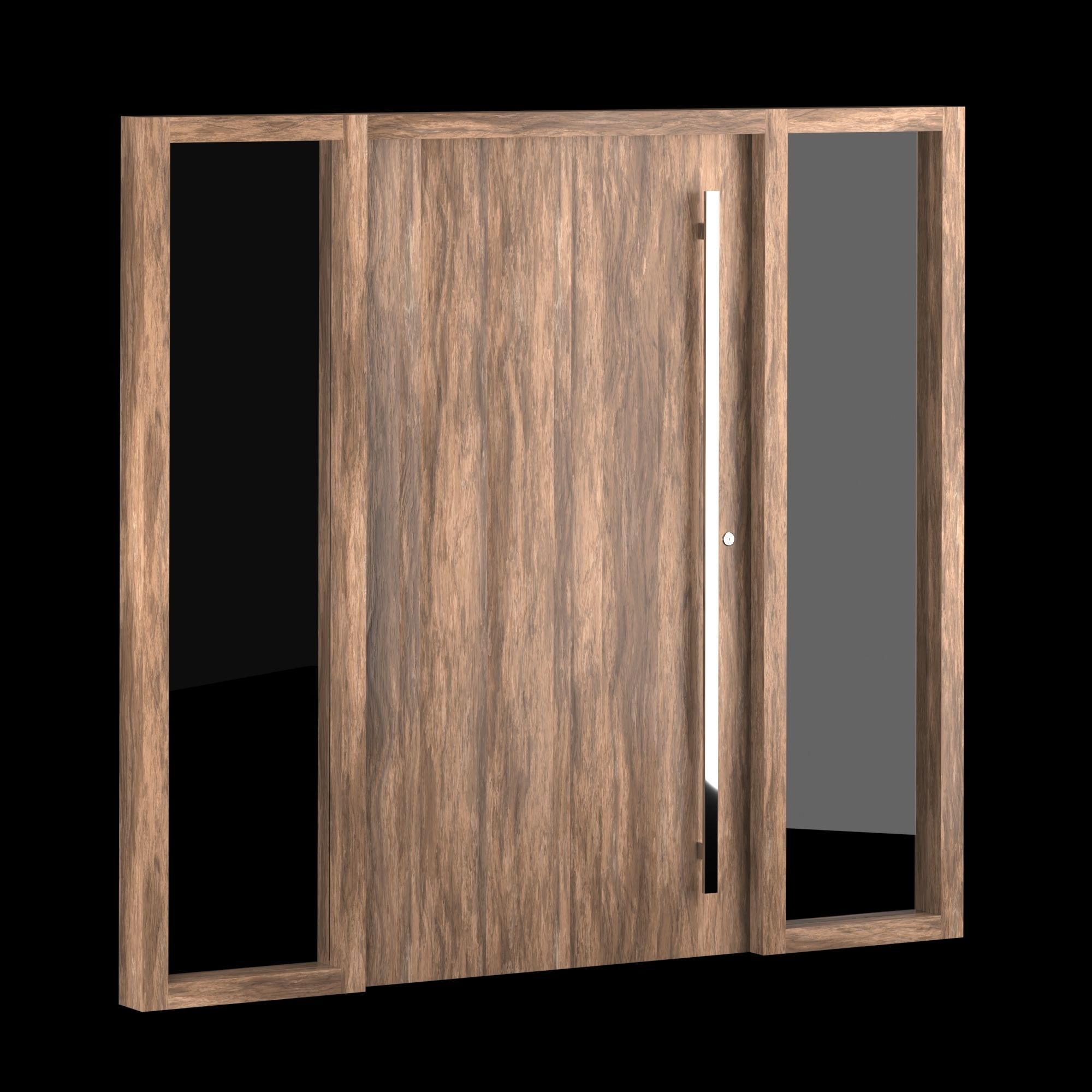 Exterior Large Doors 3D model_3