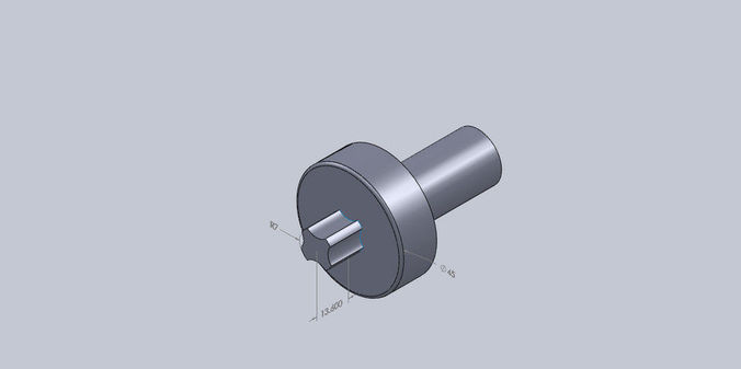 FSW fluted straight circular tool Free 3D model