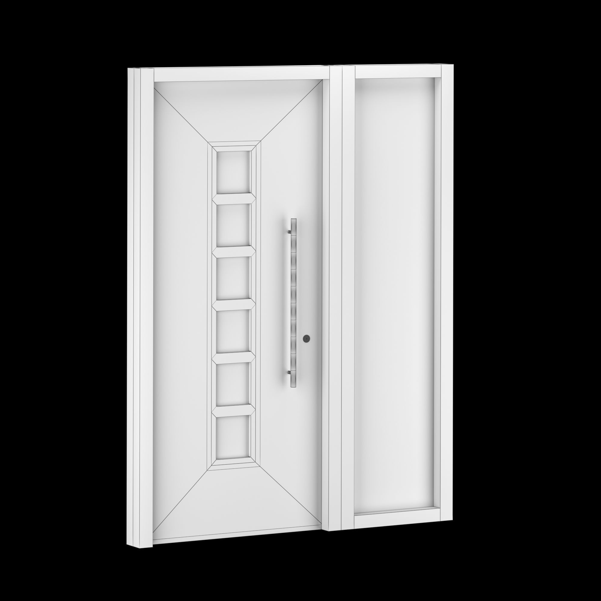 Exterior Large Doors 3D model_4