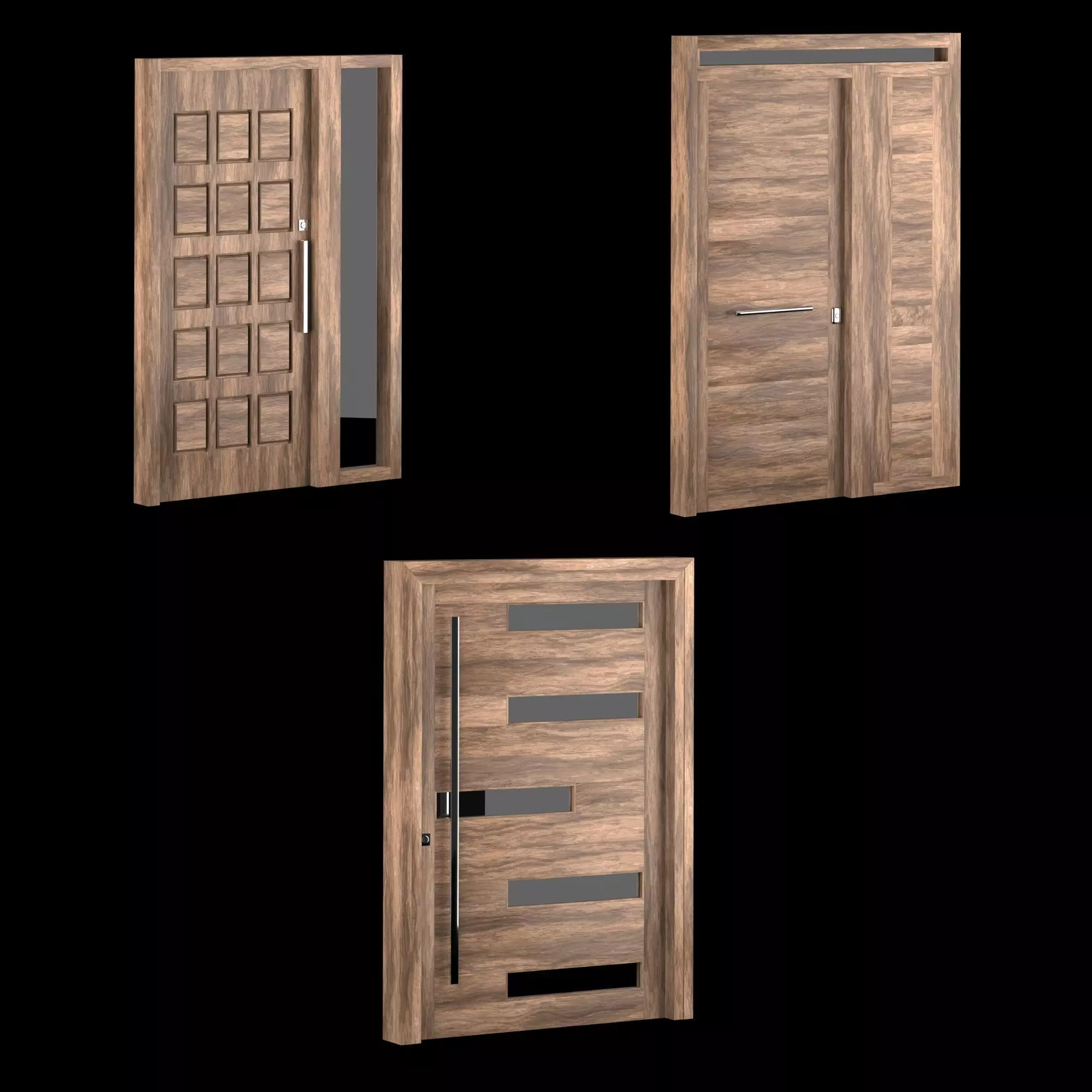 Exterior Large Doors 3D model_0