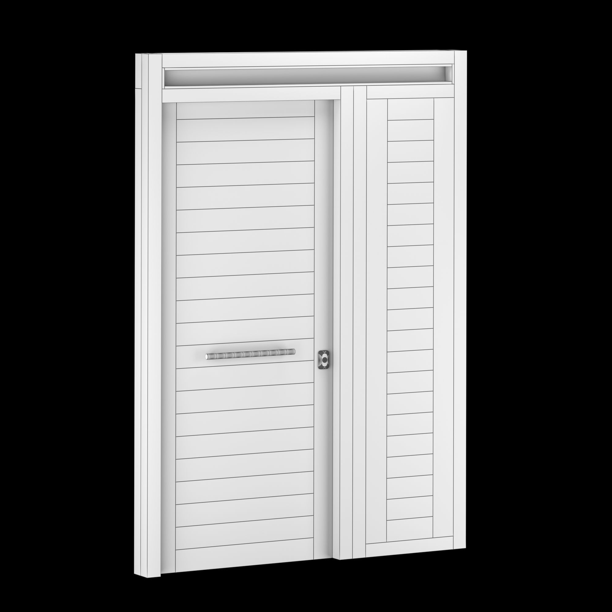 Exterior Large Doors 3D model_4