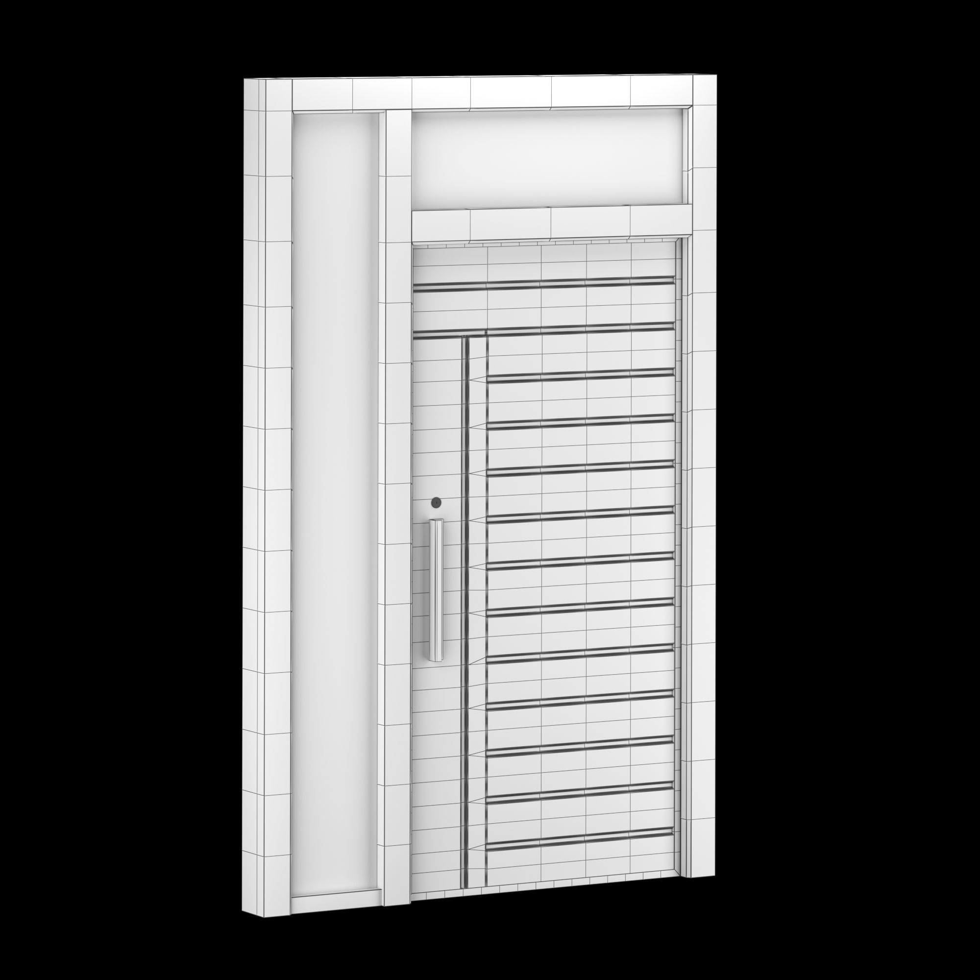 Exterior Large Doors 3D model_2