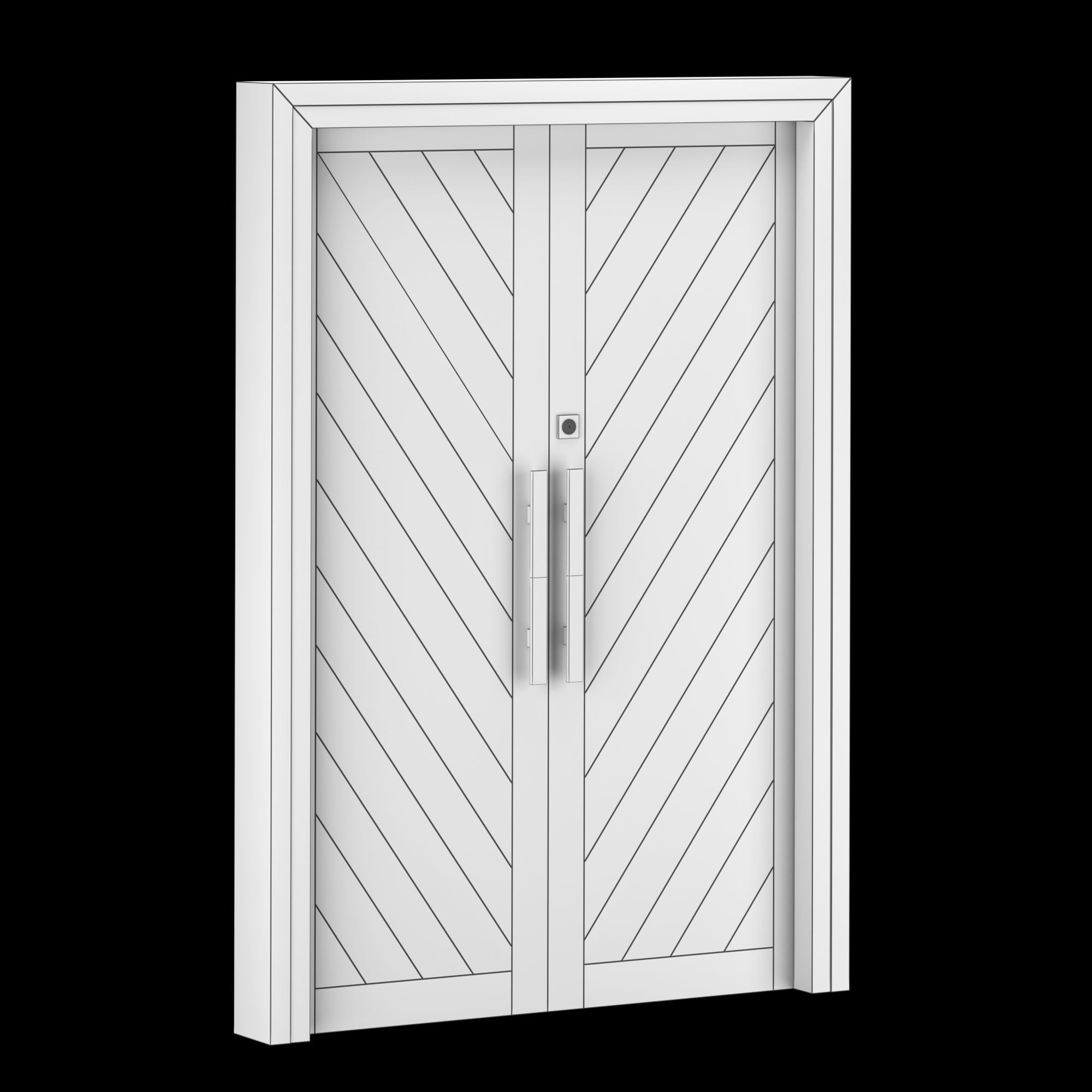Exterior Large Doors 3D model_6