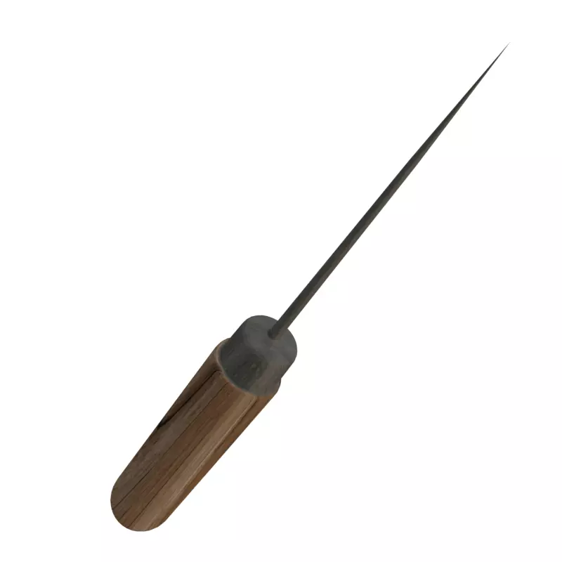 Awl low poly wooden knife Free low-poly 3D model