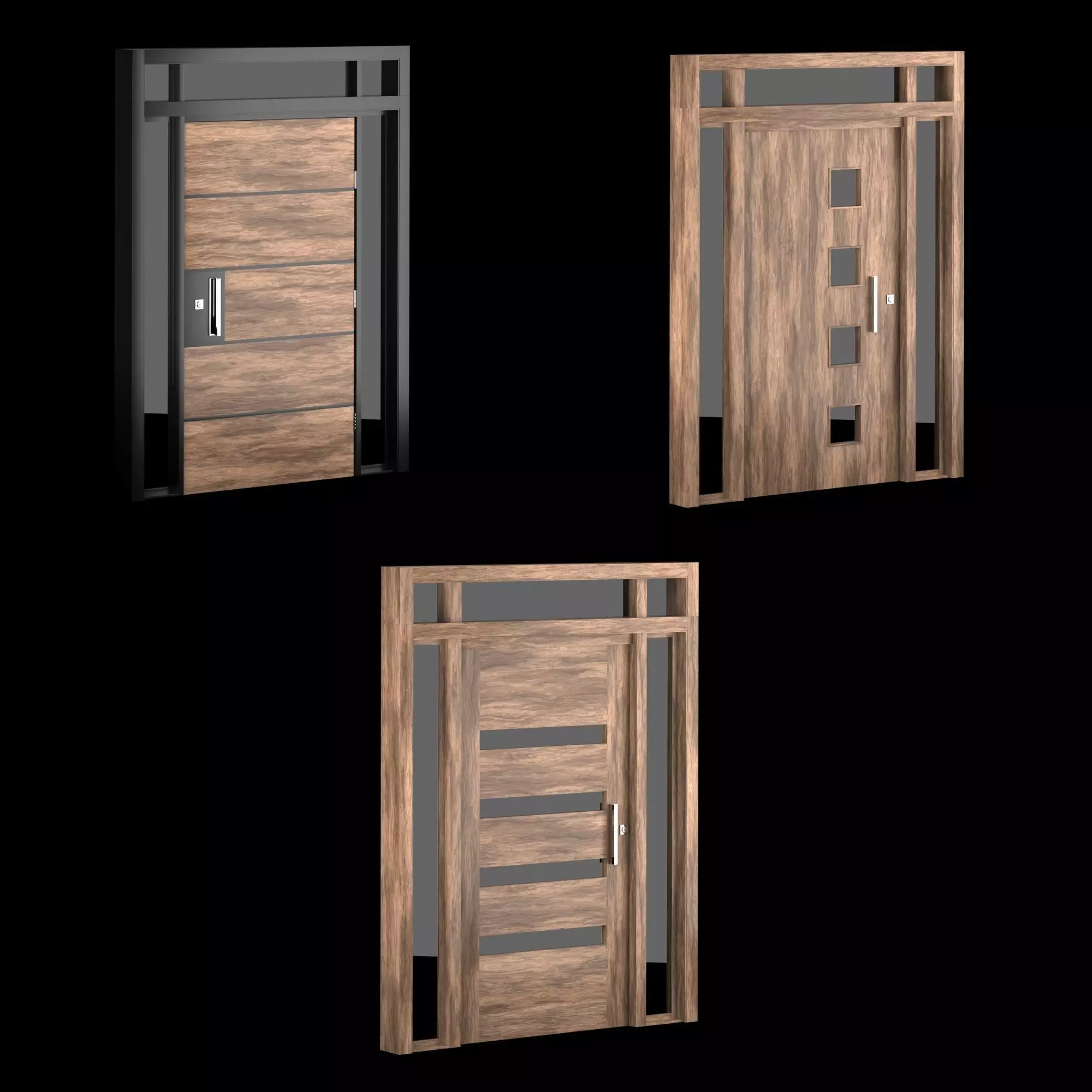 Exterior Large Doors 3D model_0