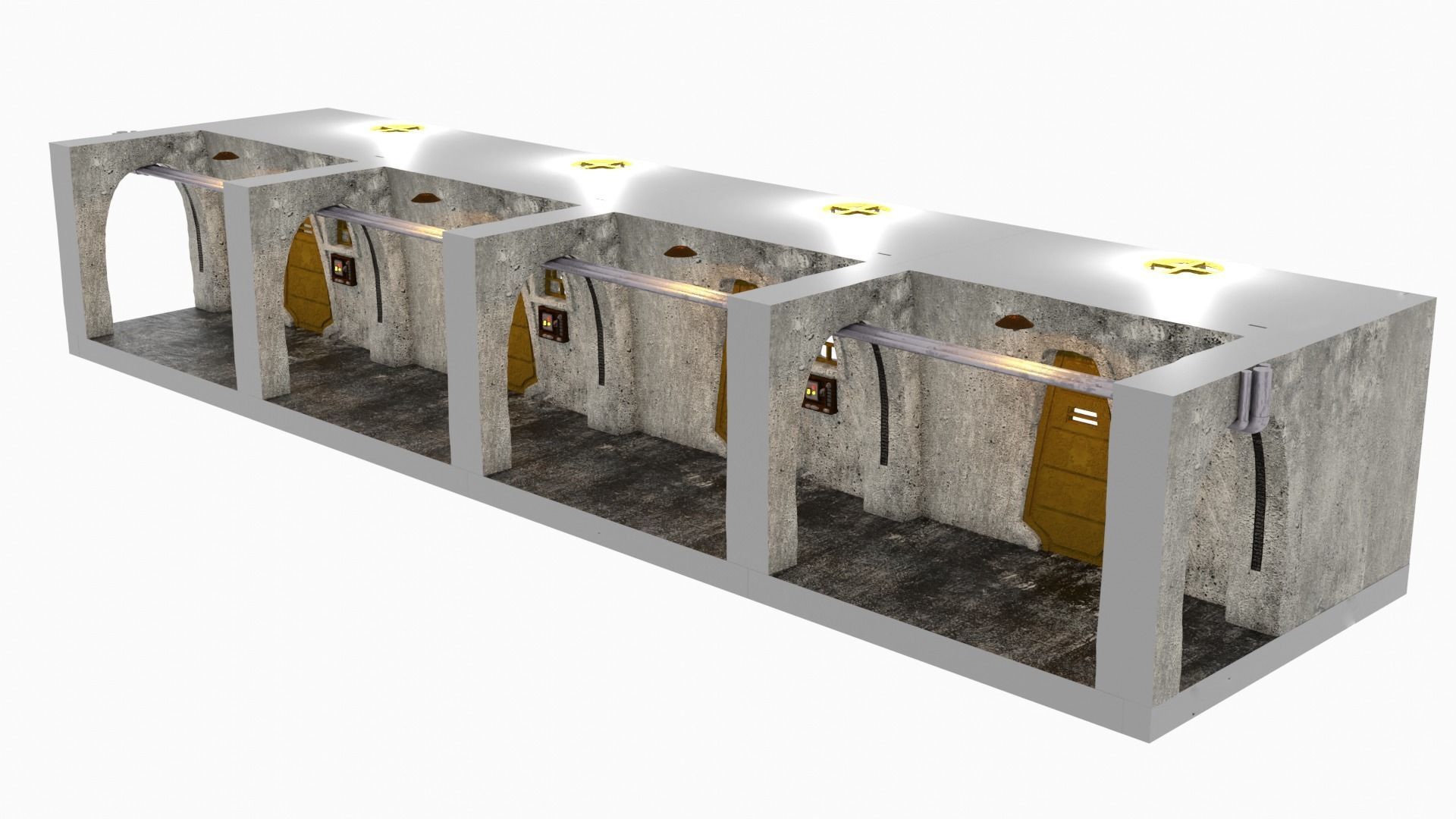 Jabbas Throne Room - Set 7B - Prison Area 1-18 scale Kenner 3D print model_4