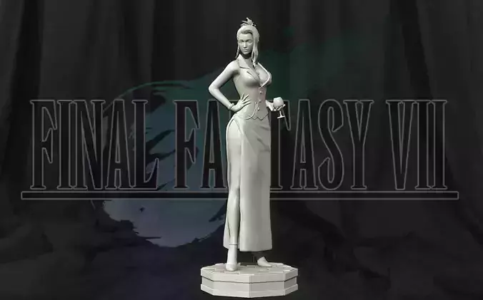 Scarlet - Final Fantasy 7 3D Print Figure