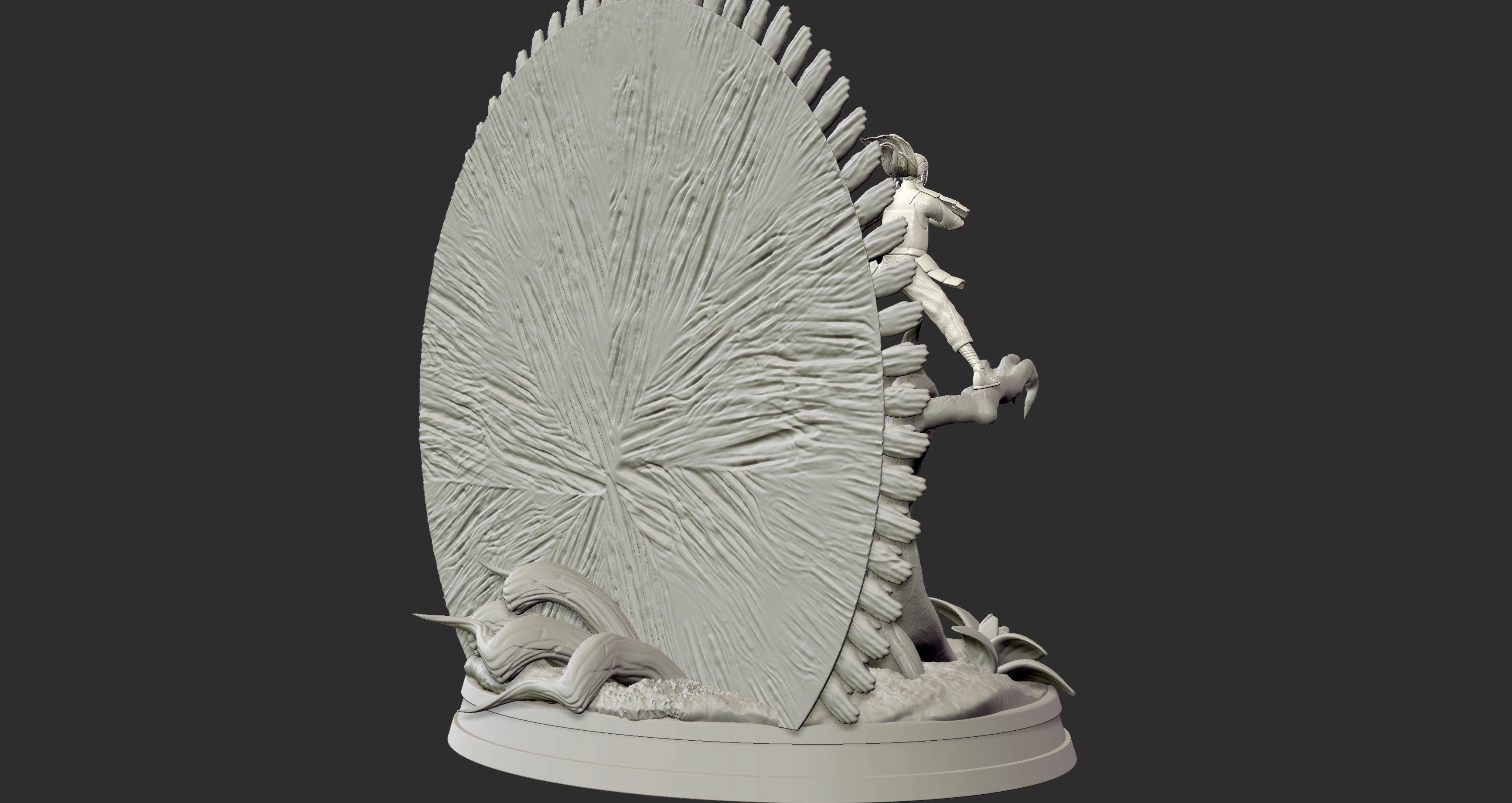 Hashirama Senju Wood Dragon Naruto Shipuden 3d Print Statue 3D print model_19