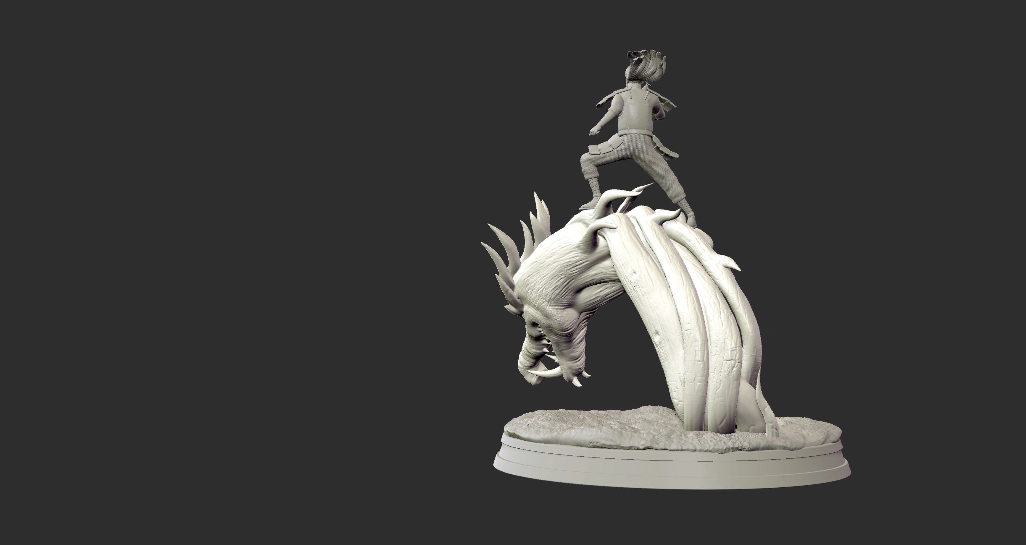 Hashirama Senju Wood Dragon 3d Print figure Medium size 3D print model_13