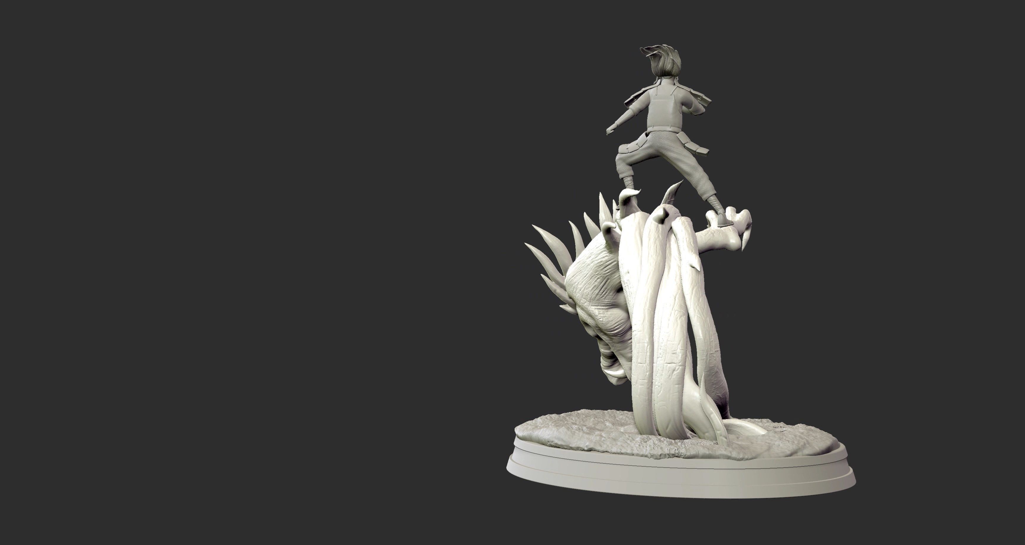 Hashirama Senju Wood Dragon 3d Print figure Medium size 3D print model_15