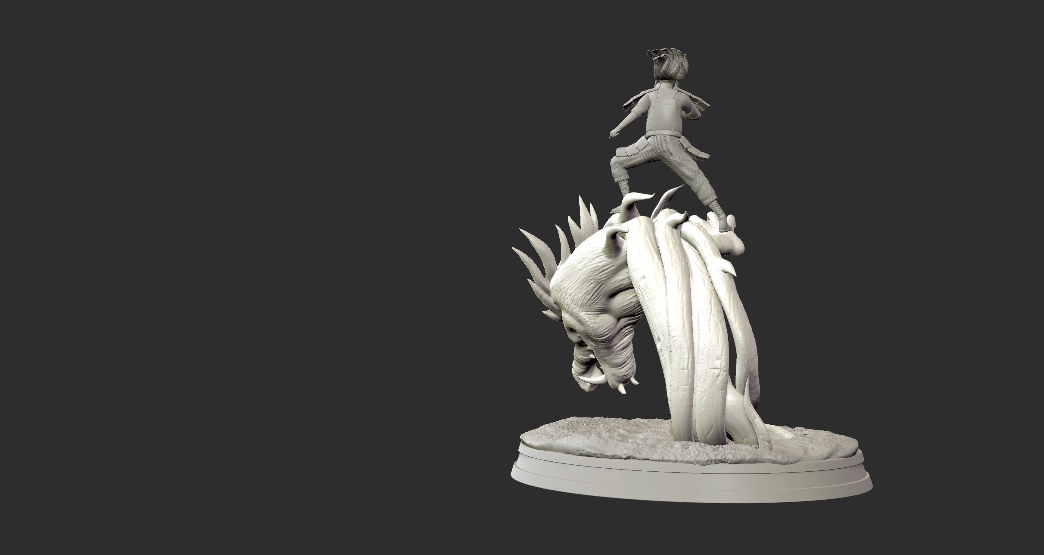 Hashirama Senju Wood Dragon 3d Print figure Medium size 3D print model_14