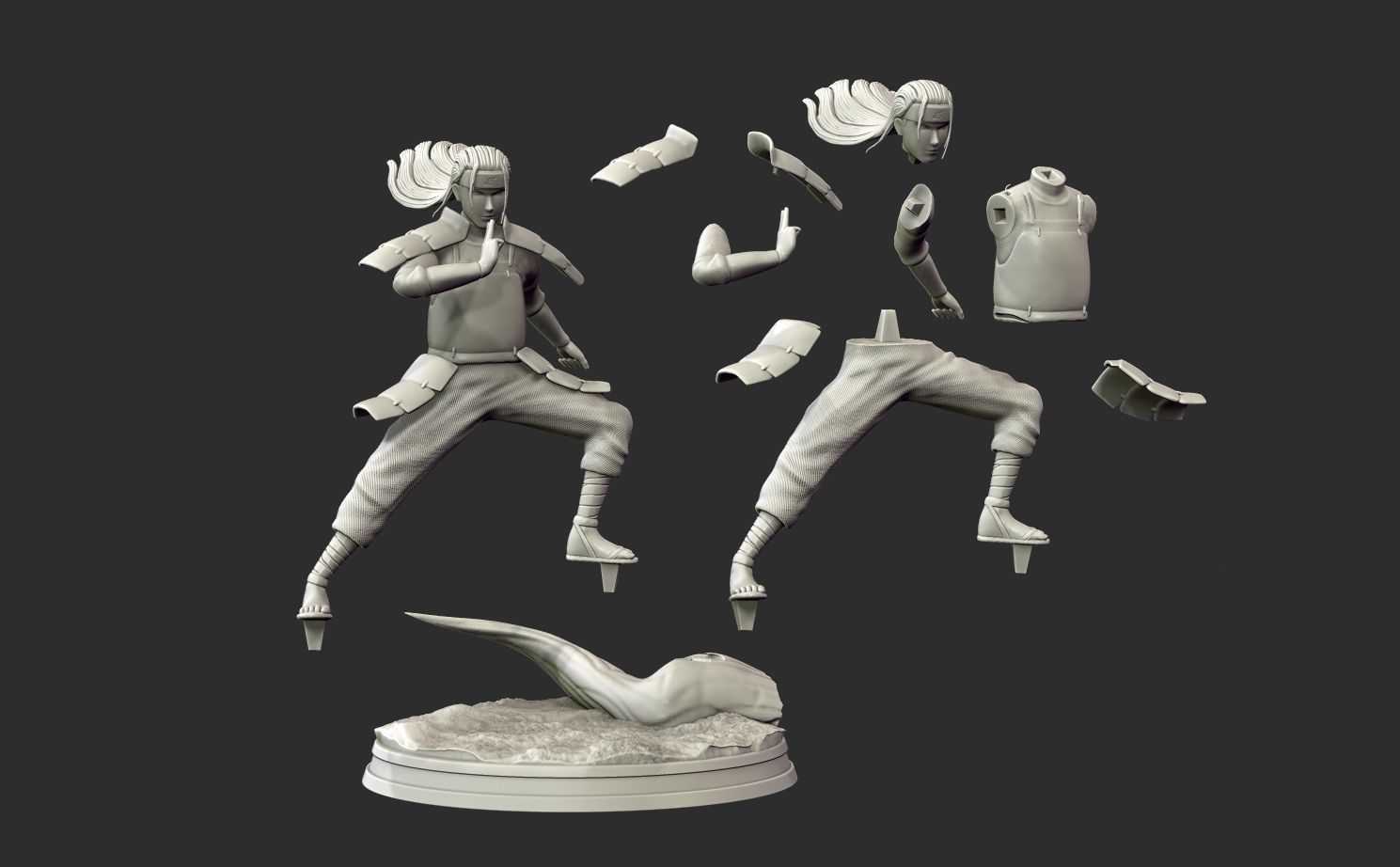 Hashirama Senju Naruto SHipuden 3D Print Figure Small 3D print model_2