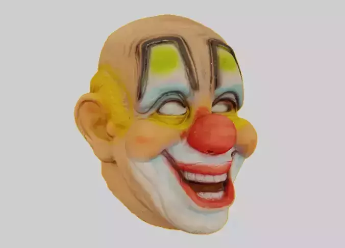 slipknot clown mask - detailed scan 3D model