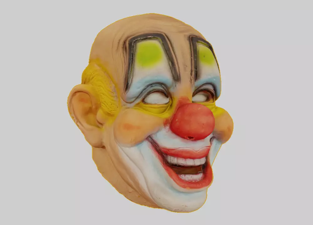 slipknot clown mask - detailed scan 3D model