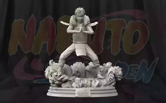 Tobirama Senju 3d Print Figure small - Naruto Shippuden 3D print model