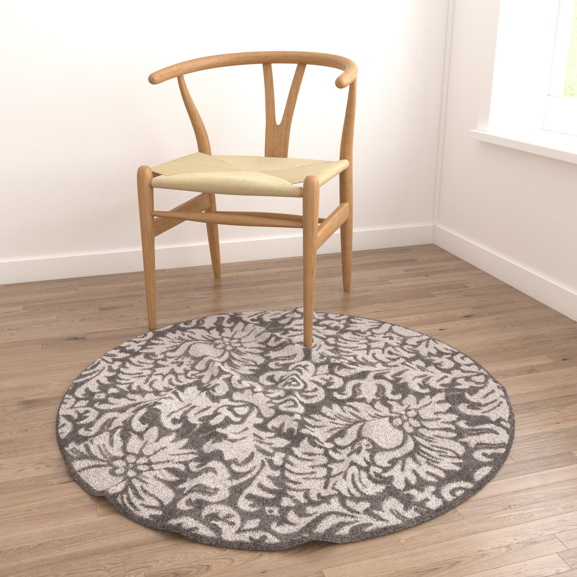 Rugs No 494 Low-poly 3D model_3