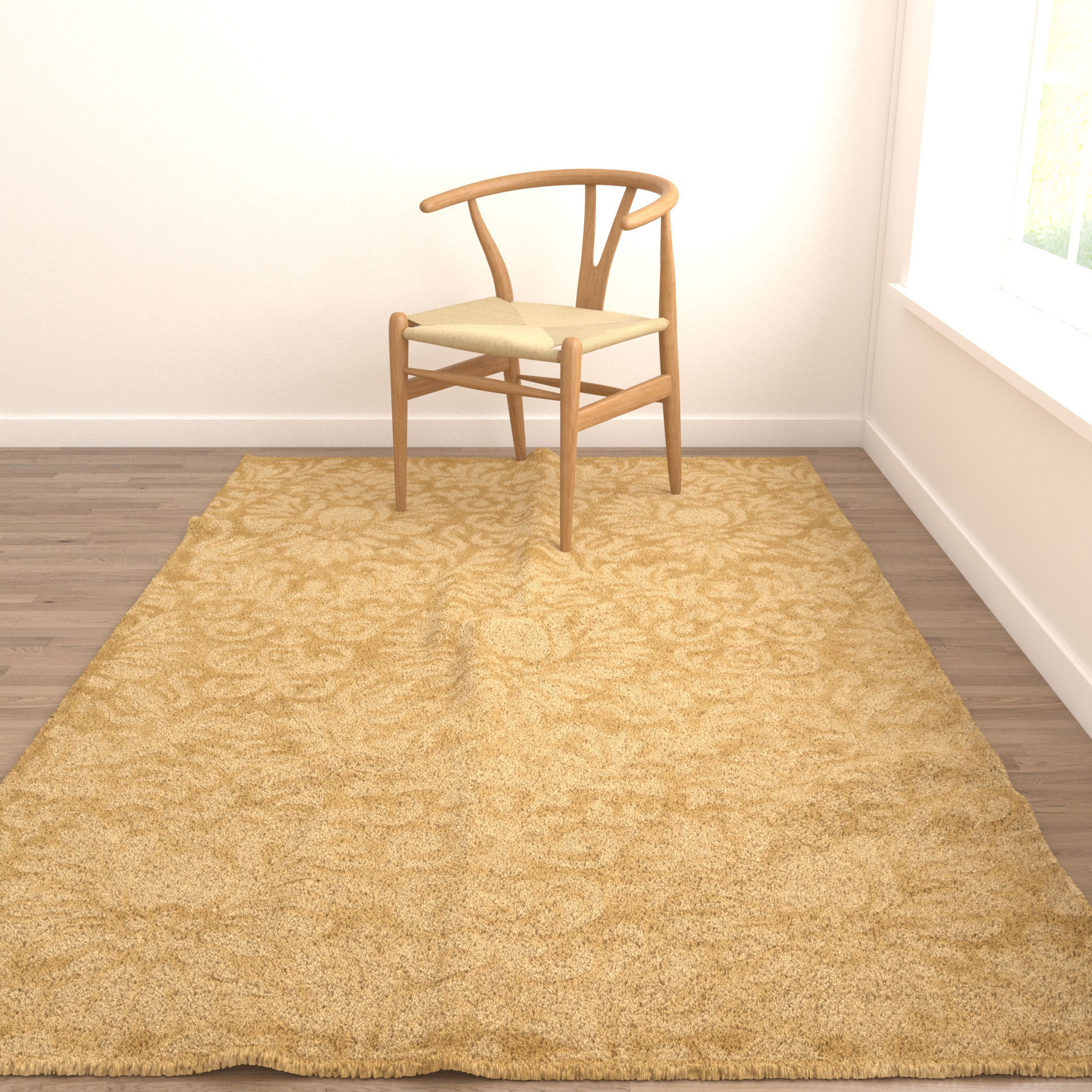 Rugs No 494 Low-poly 3D model_4