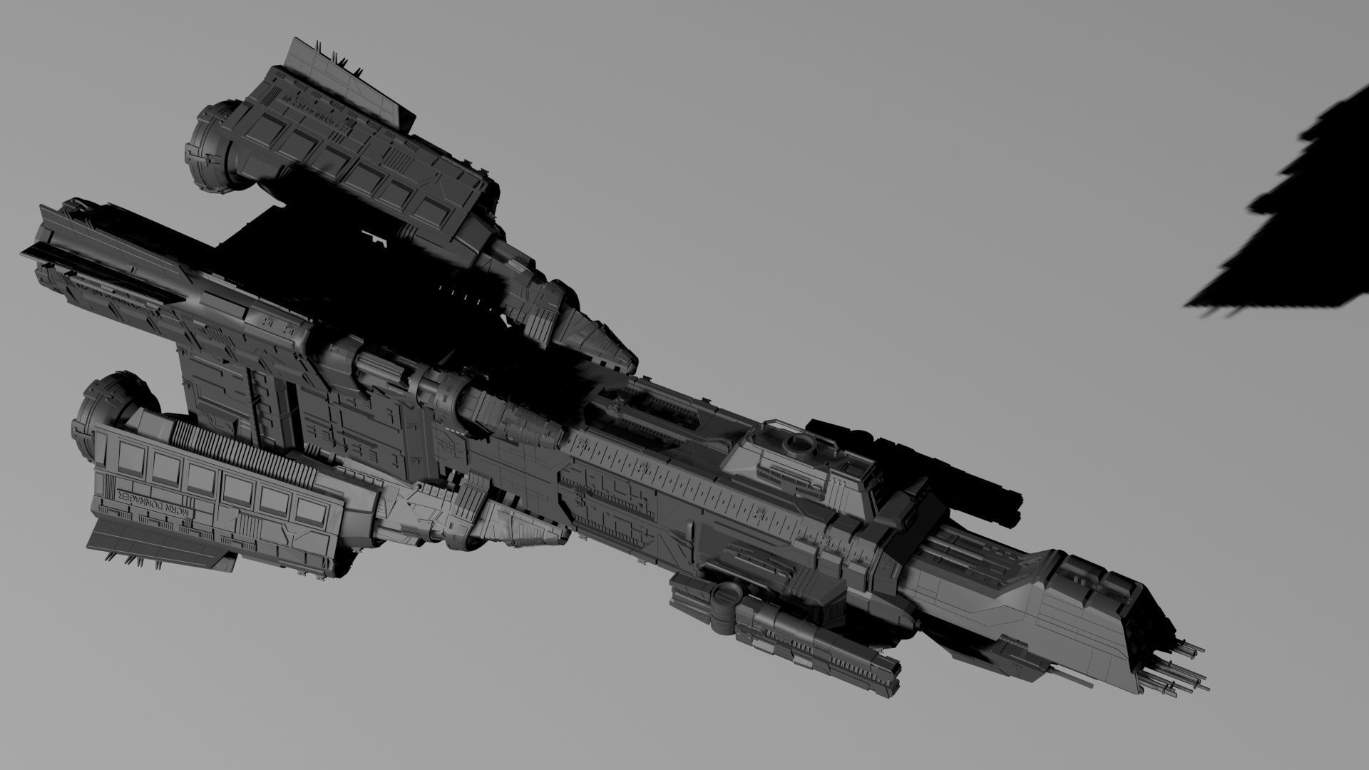 Expanse MCRN Donnager 3D print model_18
