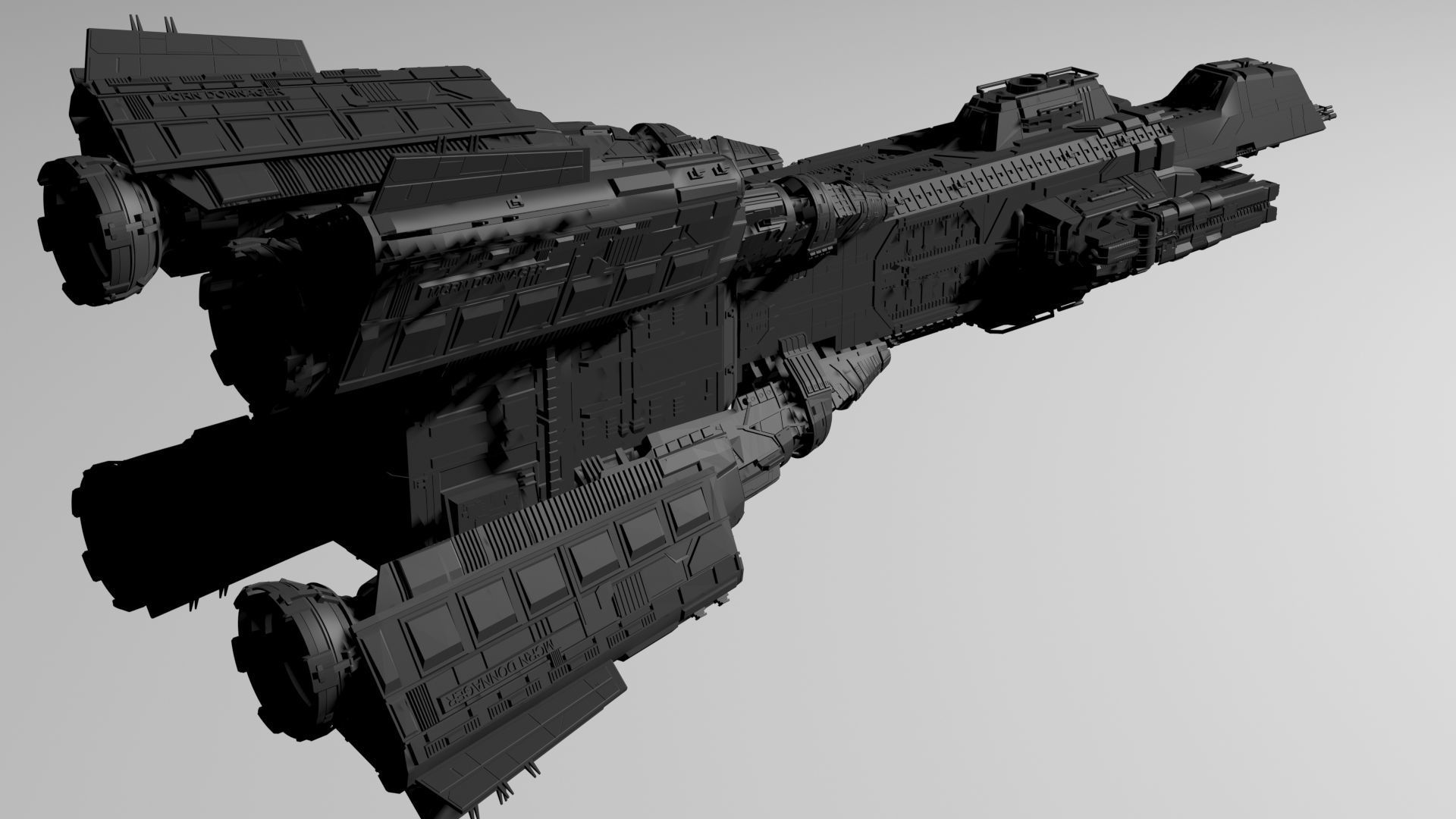 Expanse MCRN Donnager 3D print model_17