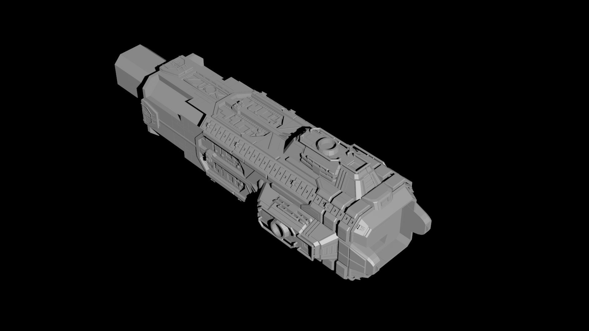 Expanse MCRN Donnager 3D print model_7