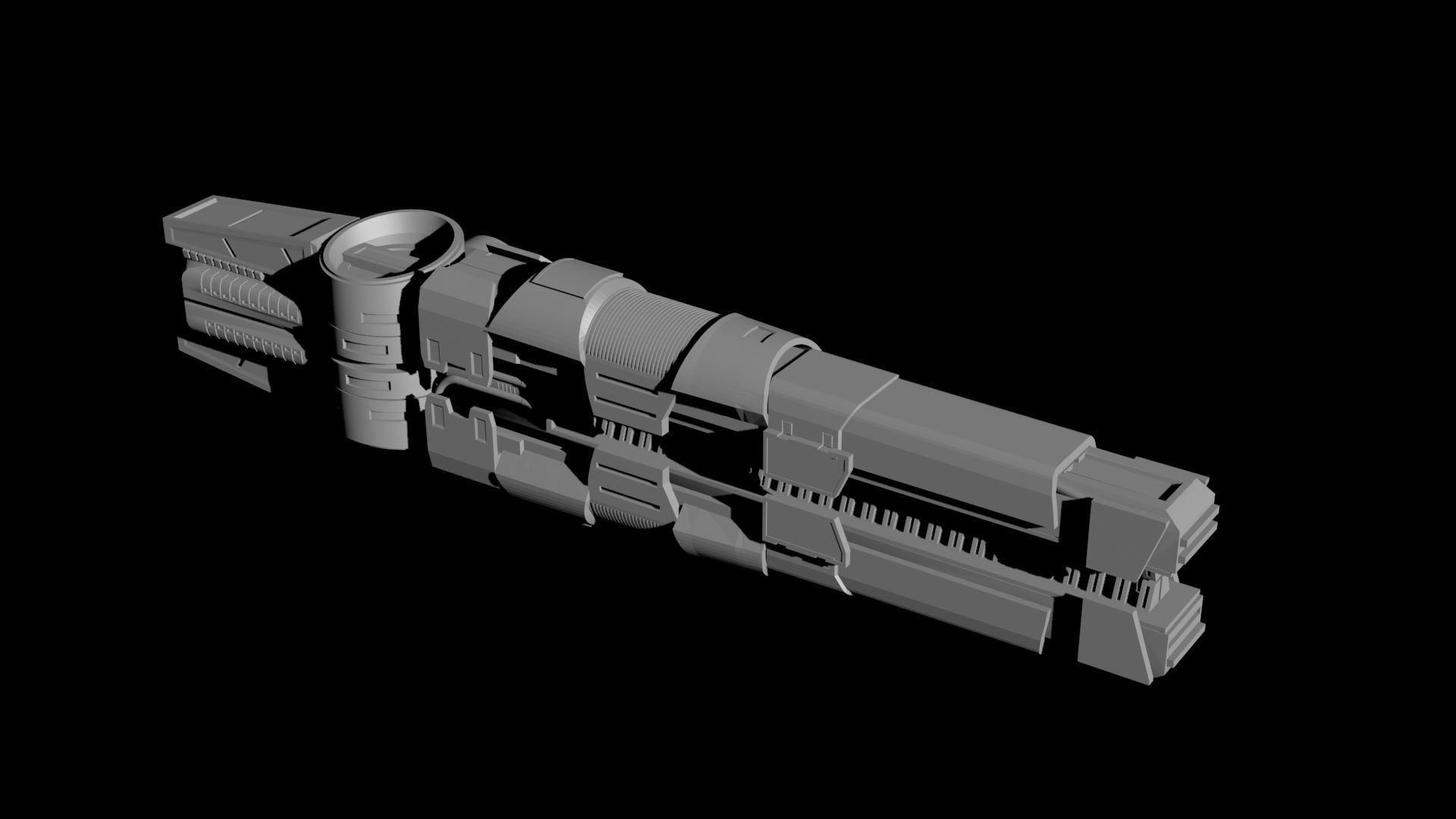 Expanse MCRN Donnager 3D print model_14