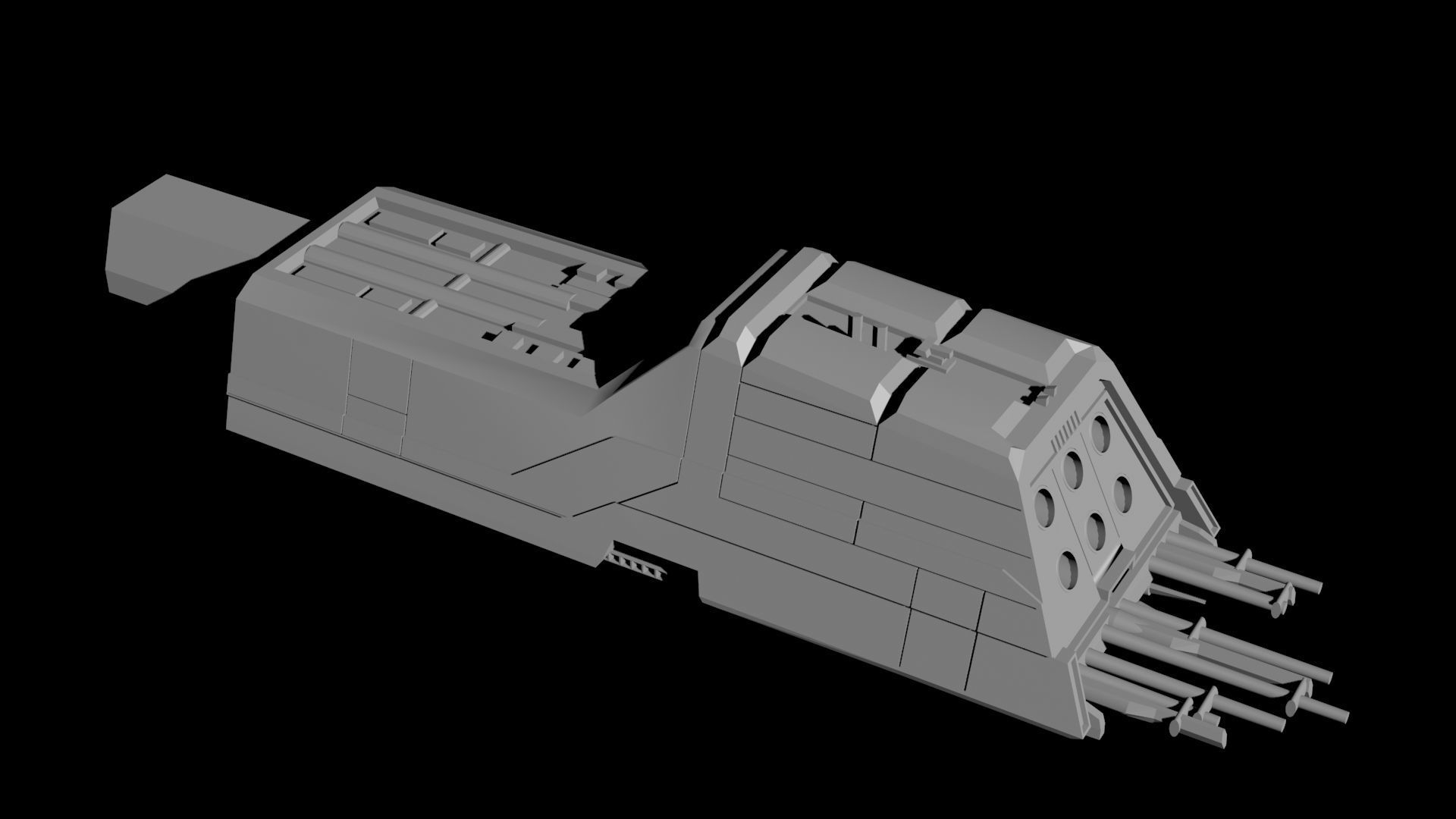 Expanse MCRN Donnager 3D print model_16