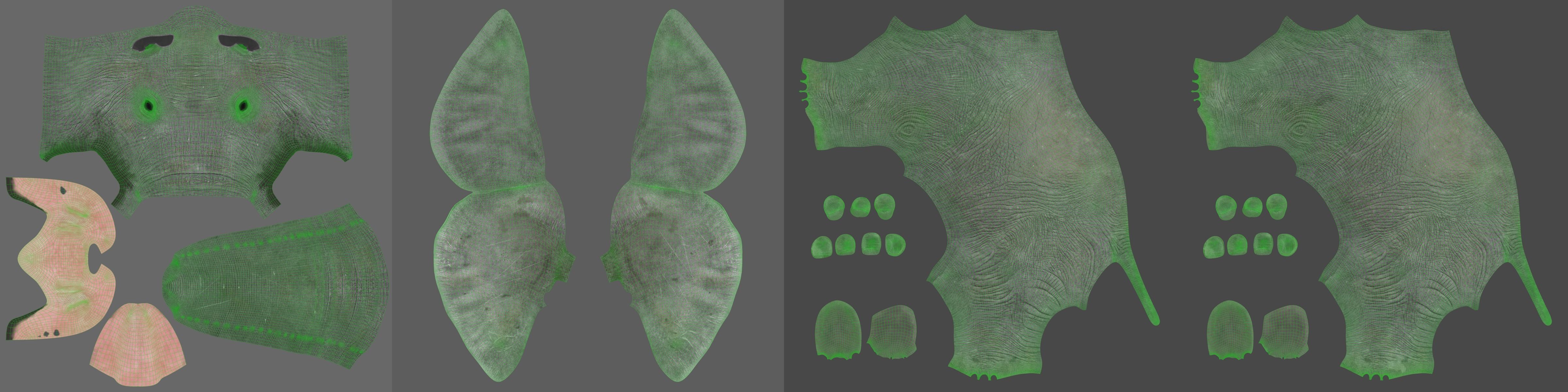 Young African Elephant Animated  VFX Grace 3D model_24