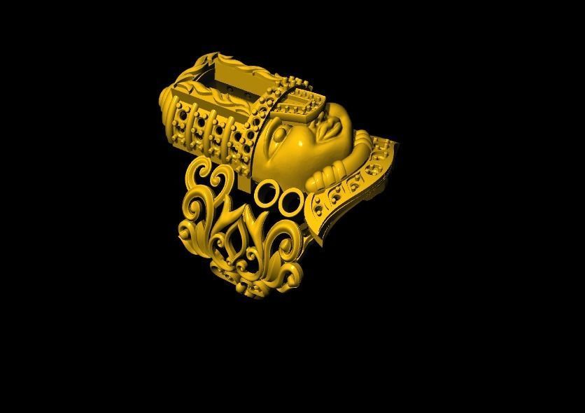 South new model bala ji ring rhino matrix  3D print model_1