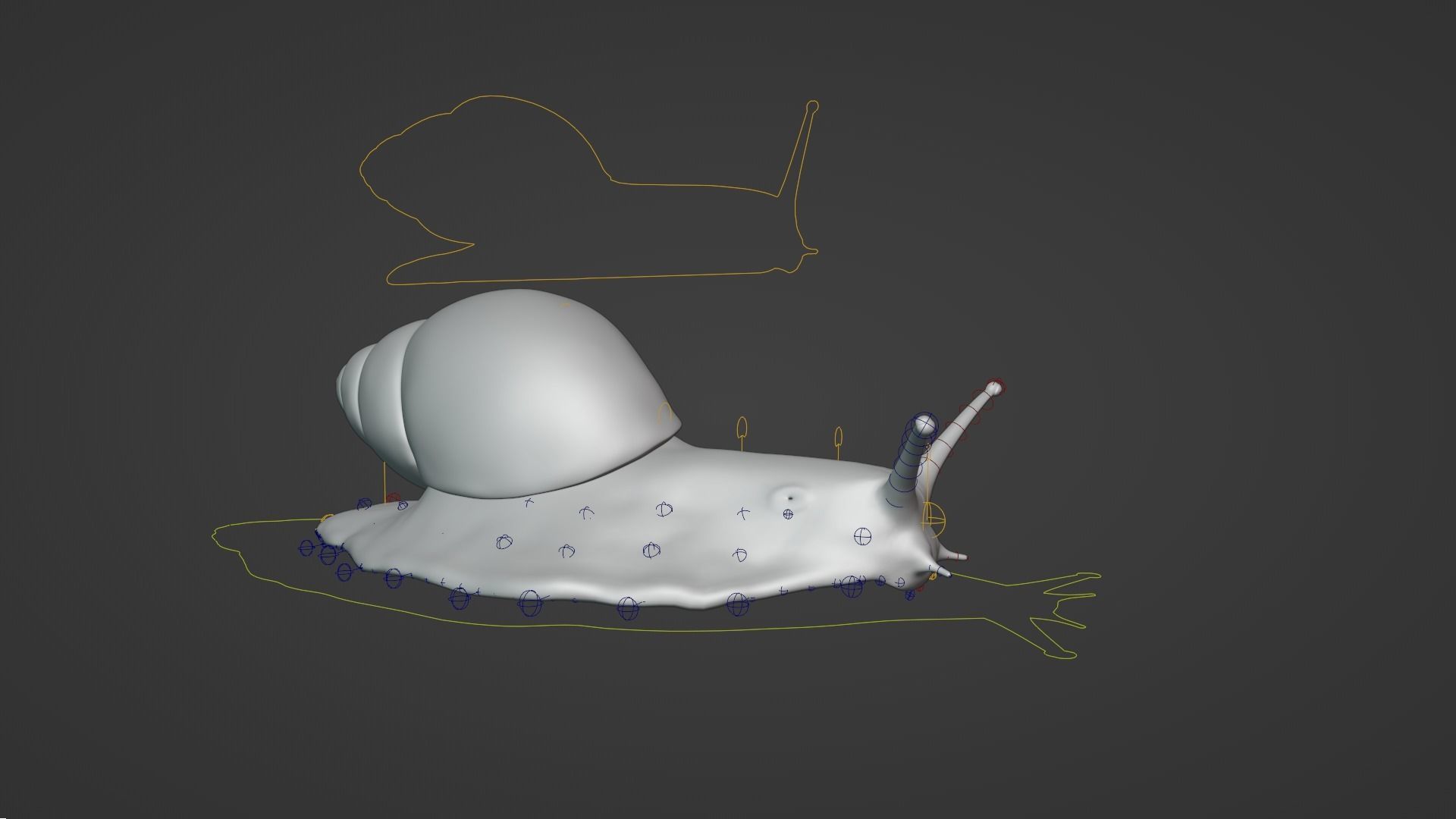 African Snail Animated  VFX Grace 3D model_10