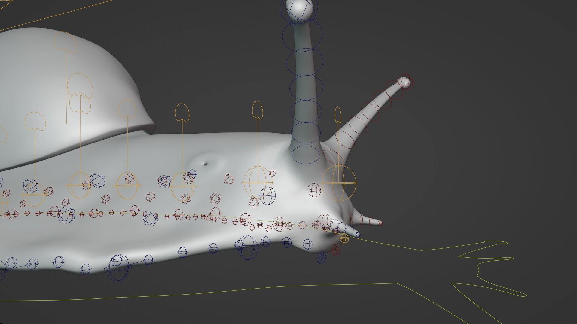 African Snail Animated  VFX Grace 3D model_9