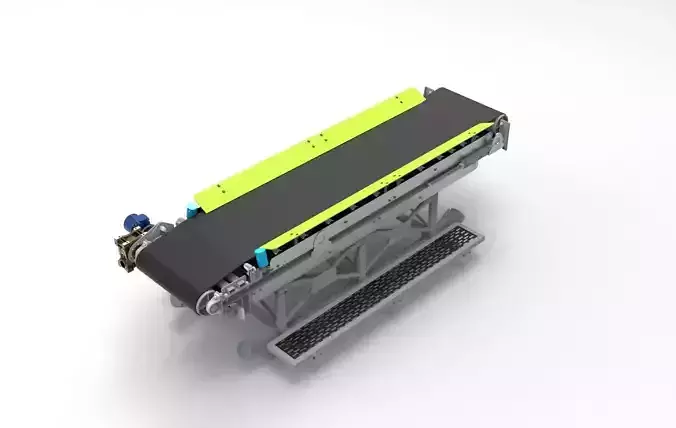 Conveyor Belt Table Low-poly 3D model
